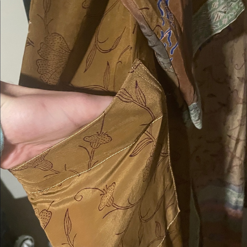 Johnny Was Multicolor Floral Robe - Picture 5 of 5